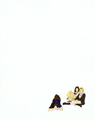 Sarah, Dana and I bored at the docks
Watercolor on denril vellum
11 x 14 inches
2007
