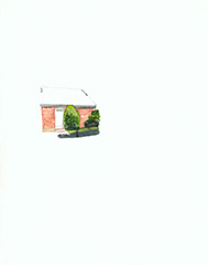 John's house, where I lost my virginity
Watercolor on denril vellum
11 x 14 inches
2007